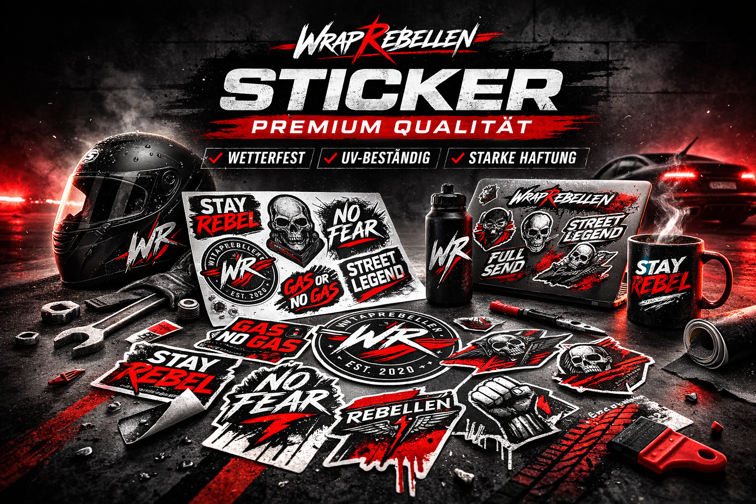 Premium Aufkleber von WrapRebellen