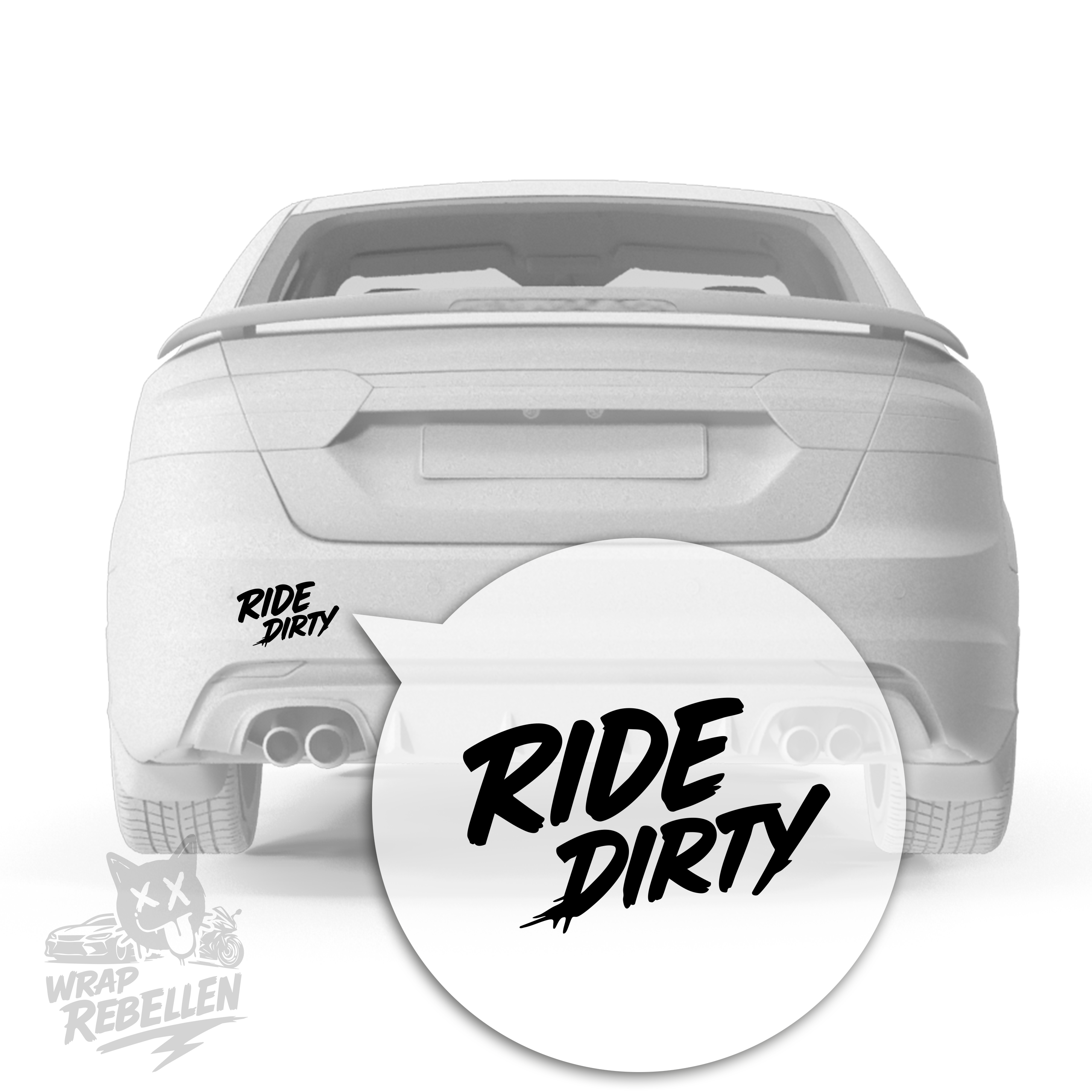 Ride Dirty Sticker – scheißfrech, wild und total ungezähmt