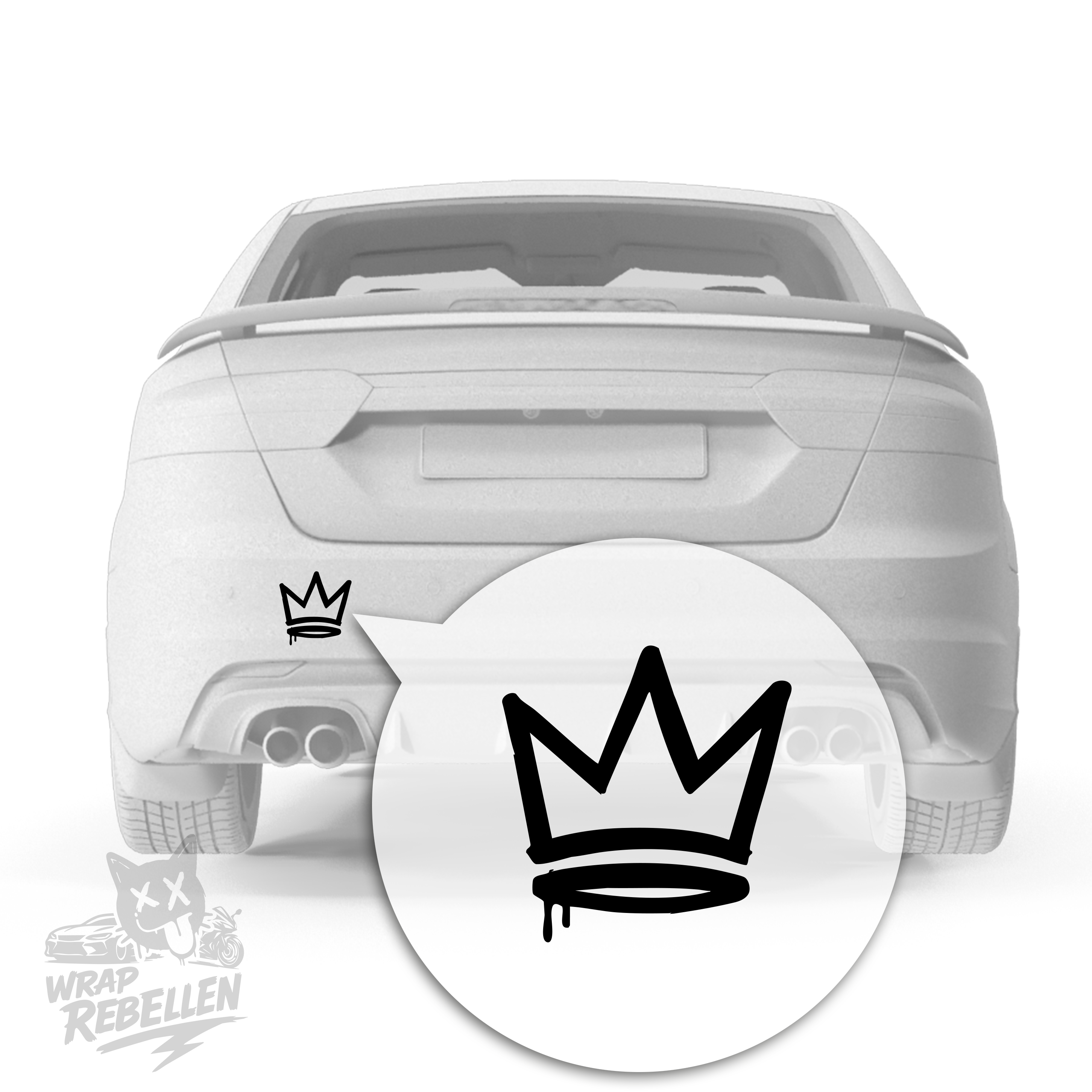 Street Crown – Dripping King Vinyl Sticker