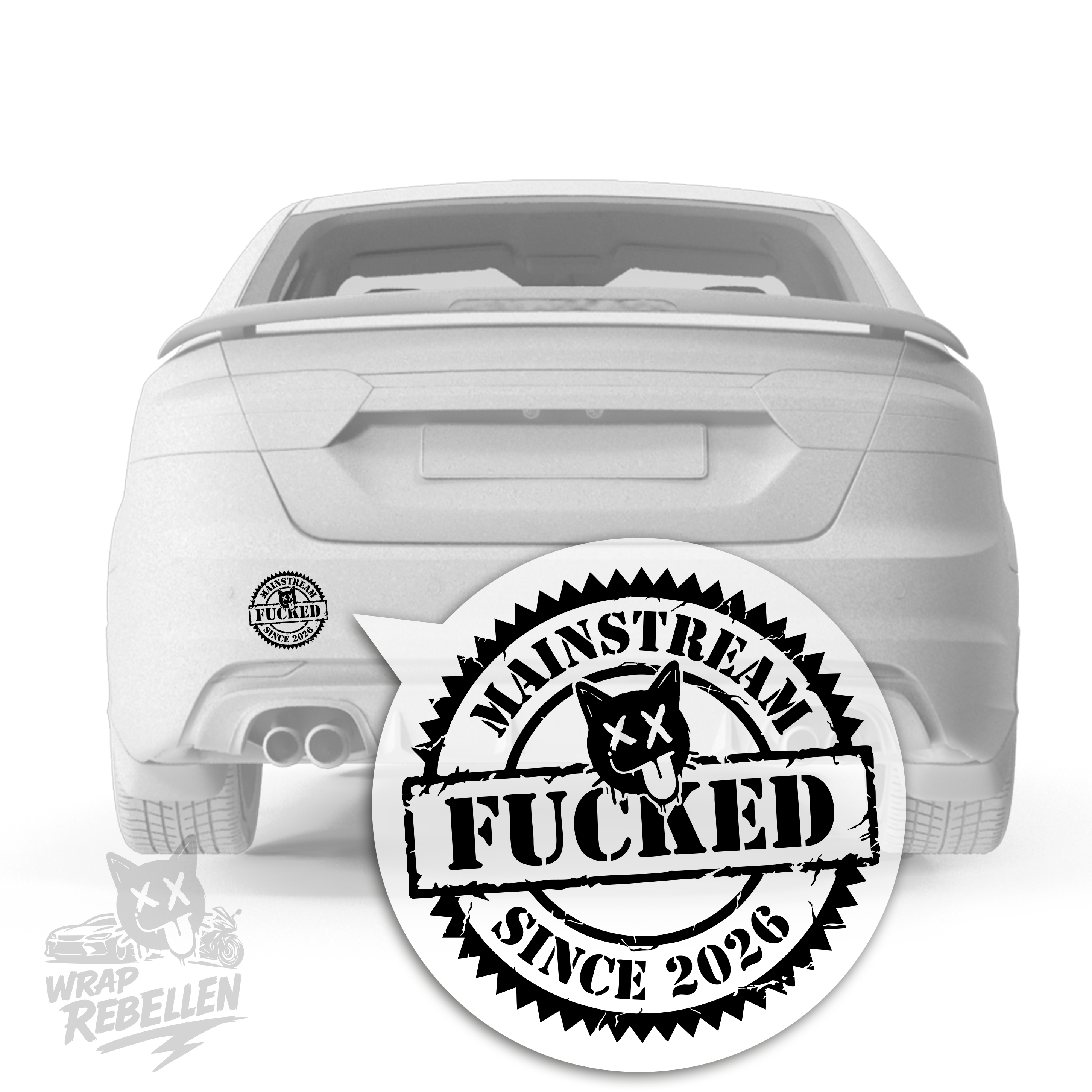 Mainstream Fucked Since 2026 – Provokanter Statement Vinyl Sticker