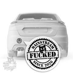 Mainstream Fucked Since 2026 – Provokanter Statement Vinyl Sticker