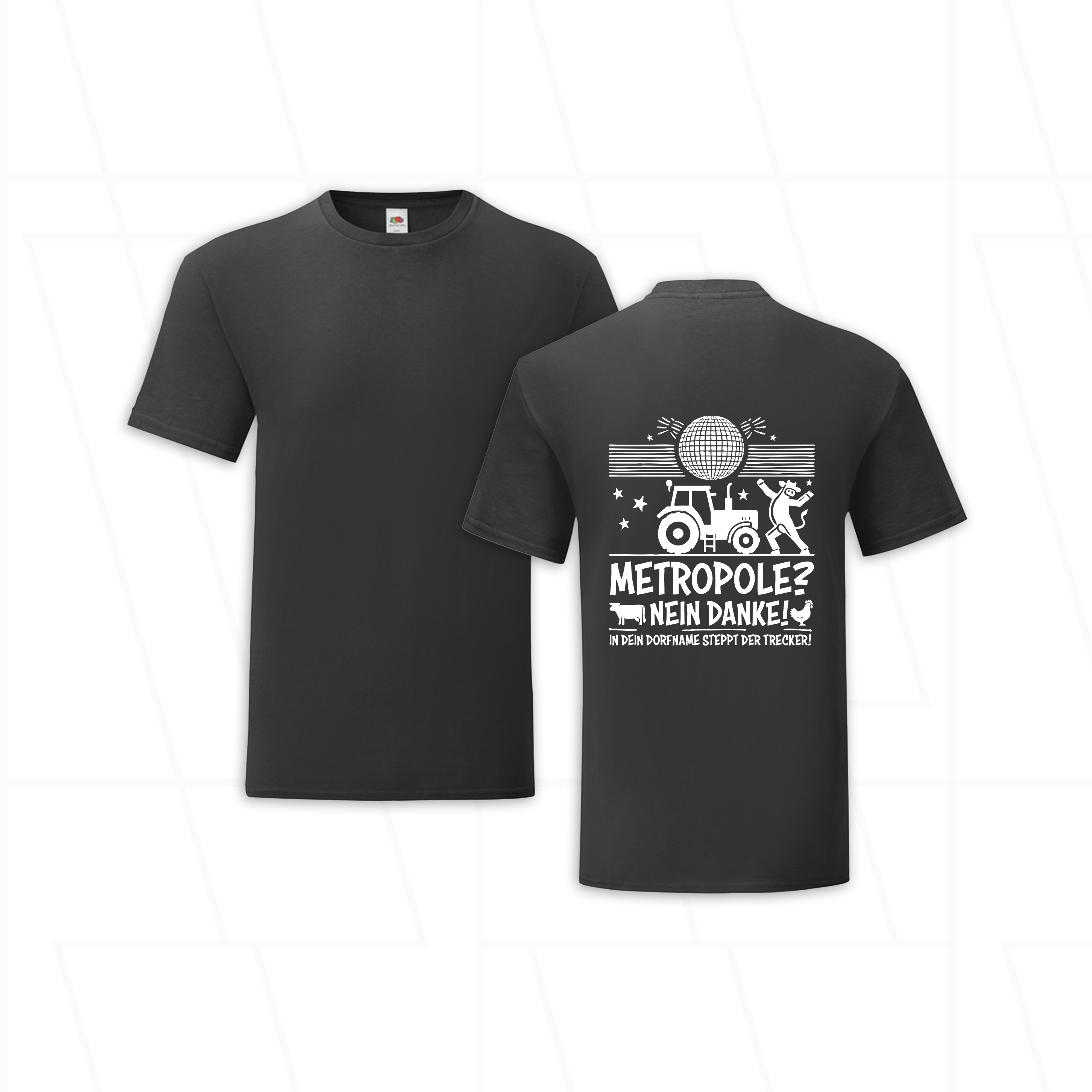 Anpassbares "Dorf T-Shirt" - Metropole? Nein danke!