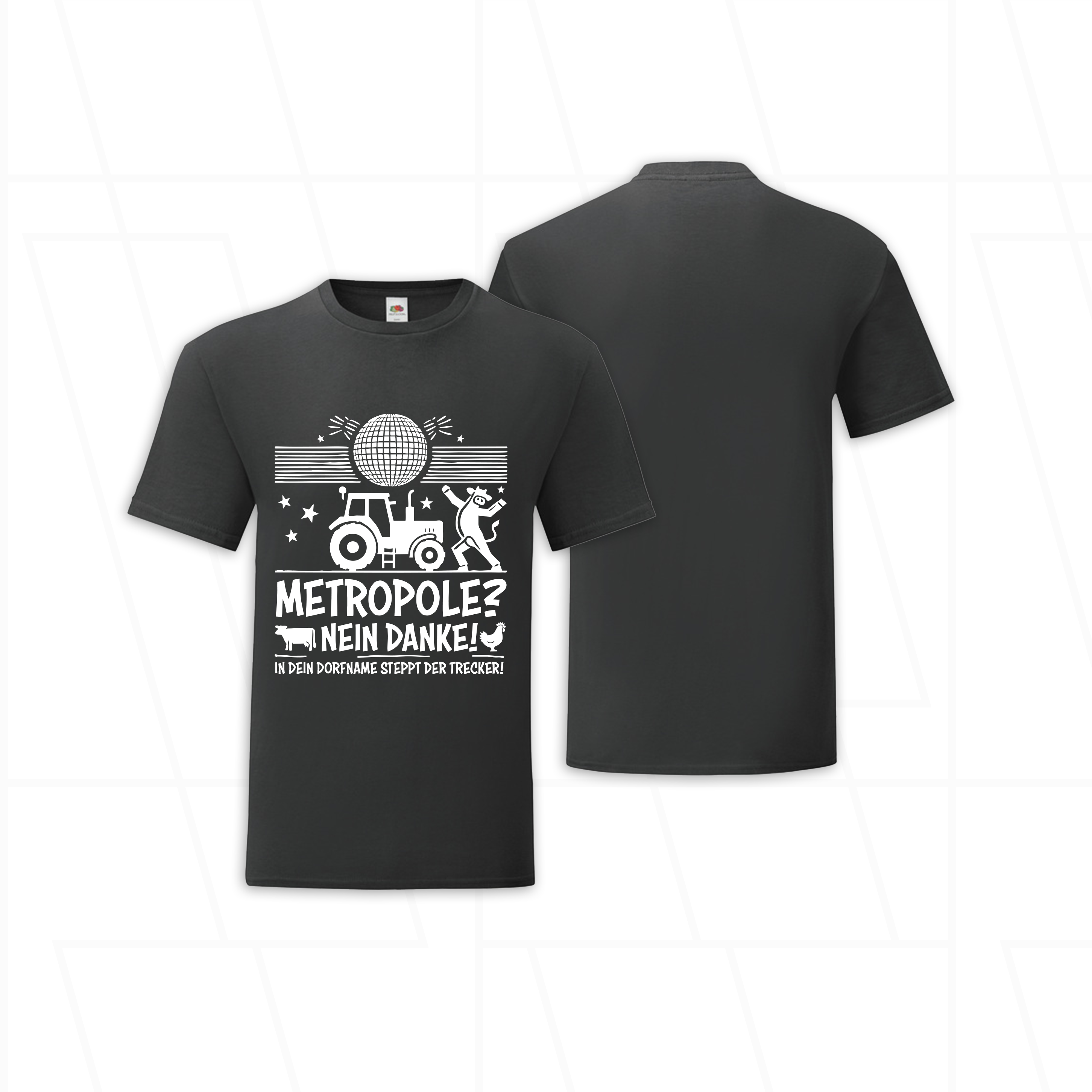 Anpassbares "Dorf T-Shirt" - Metropole? Nein danke!