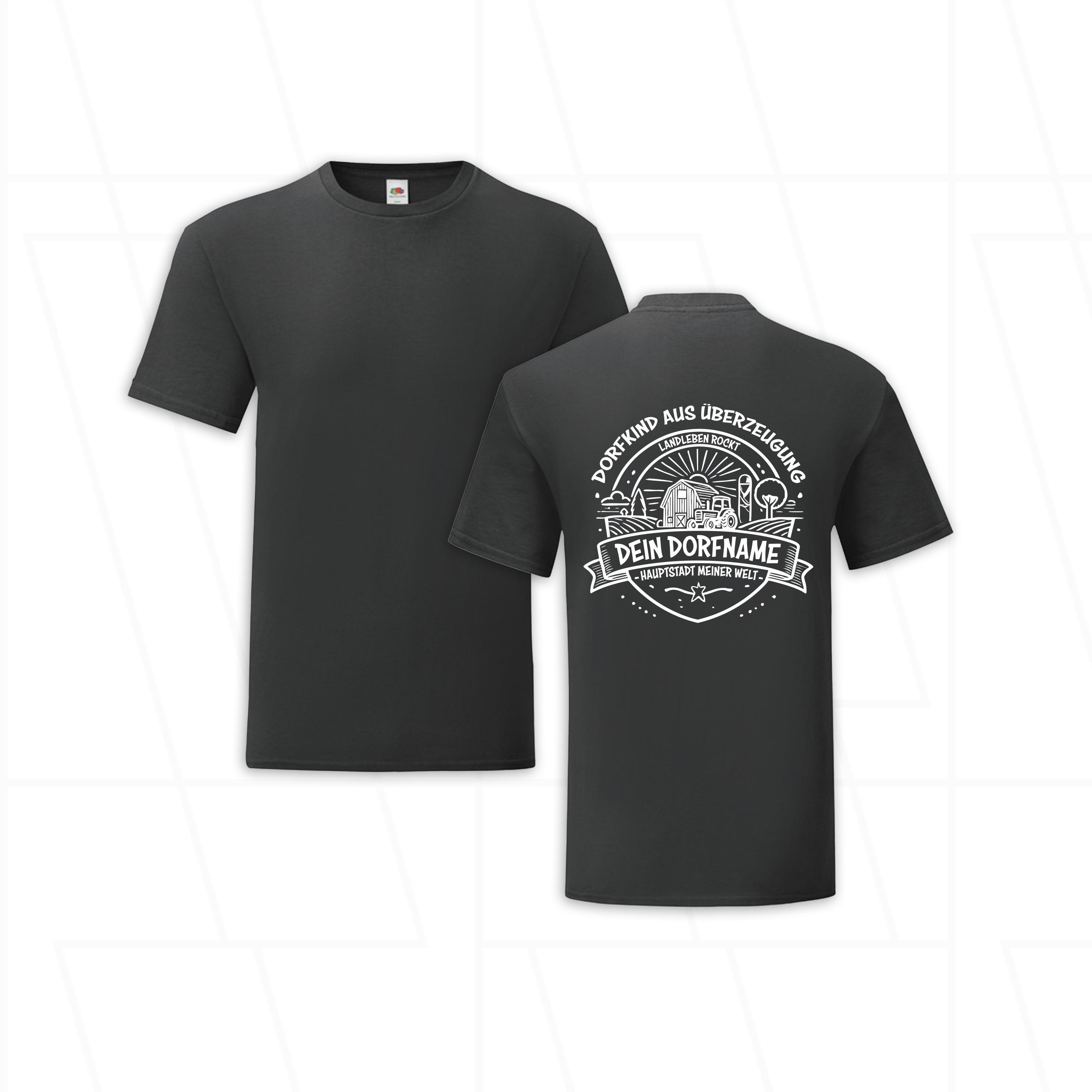 Anpassbares "Dorf T-Shirt" - Dorfkind aus Überzeugung