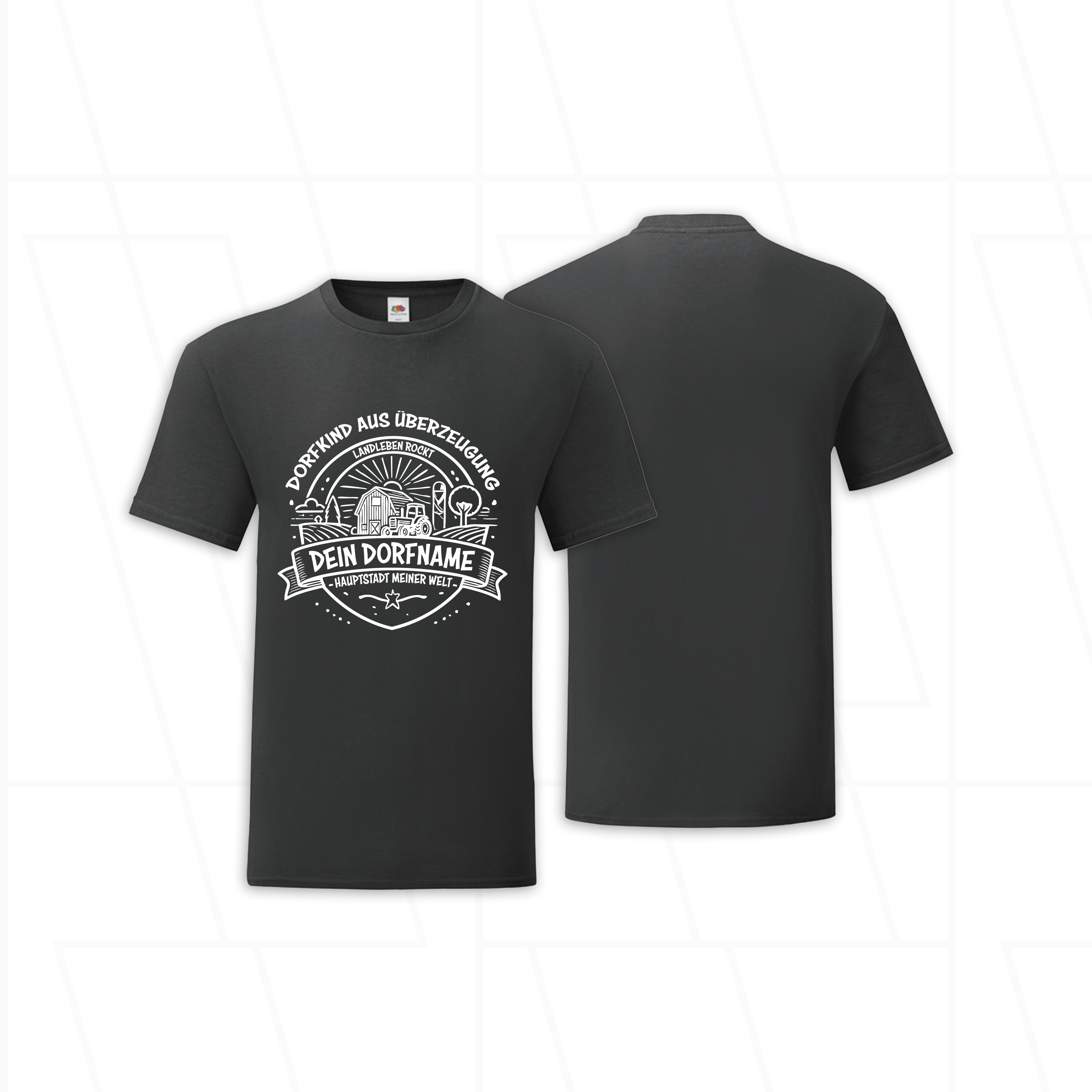 Anpassbares "Dorf T-Shirt" - Dorfkind aus Überzeugung