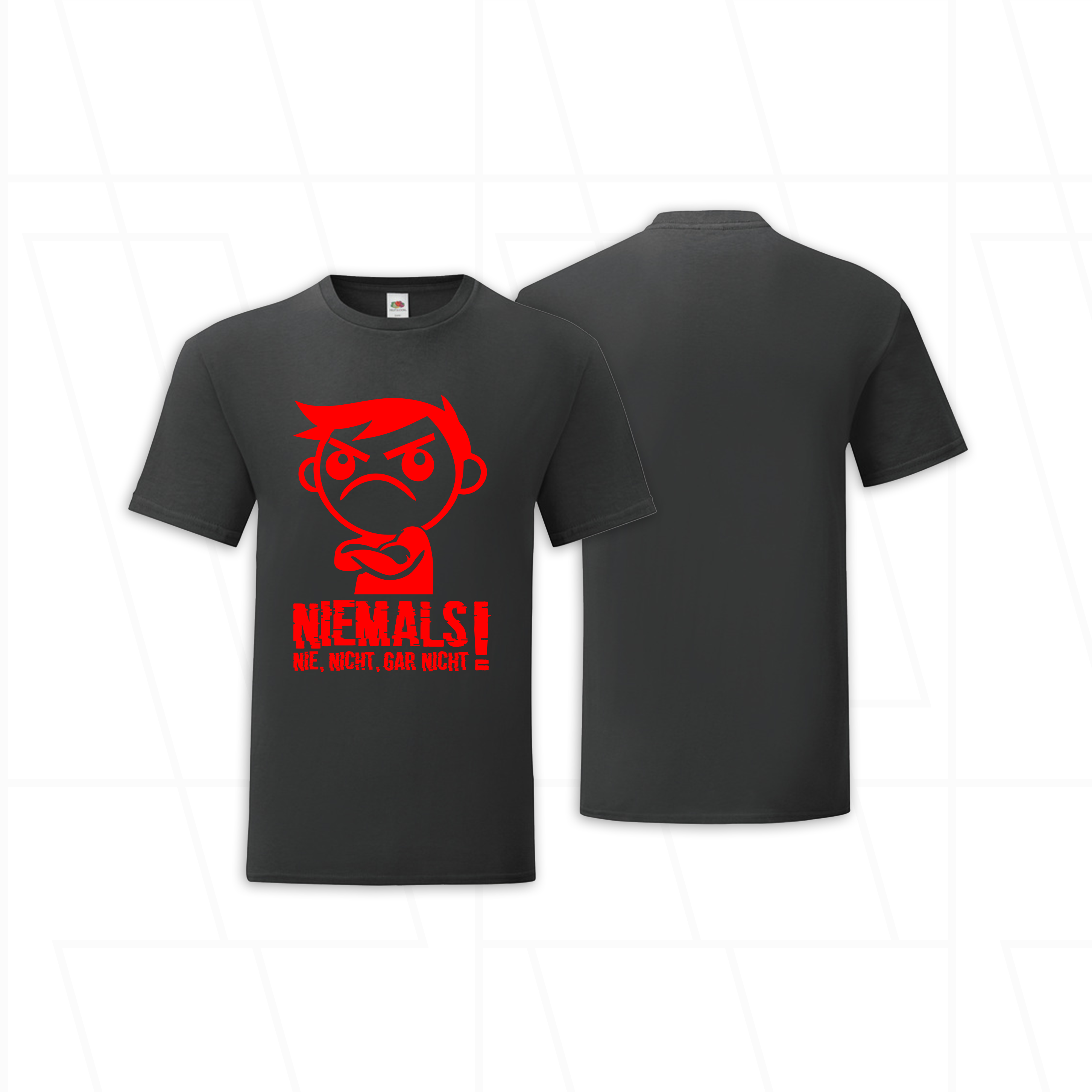 T-Shirt "Niemals, nie, nicht, gar nicht!" Figur