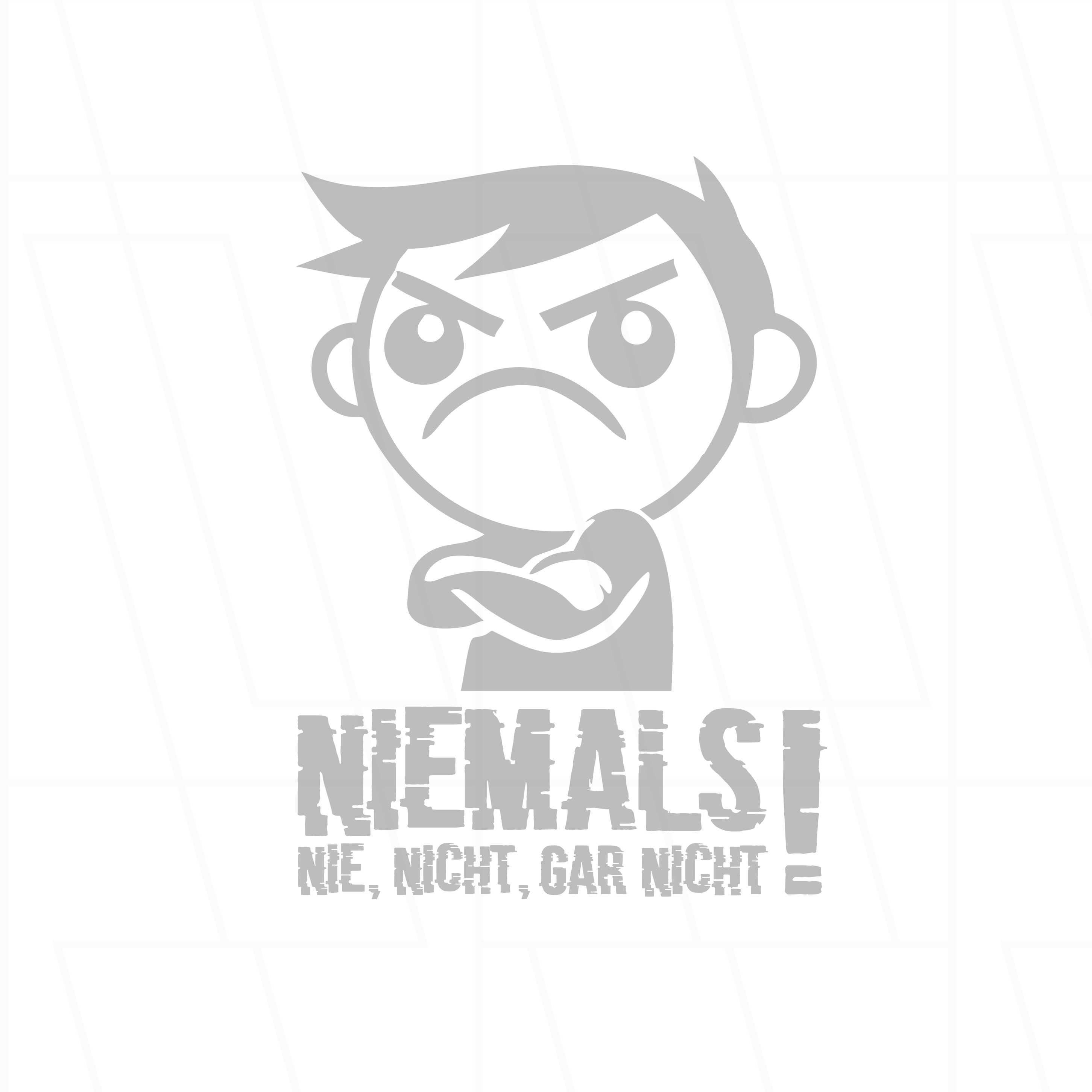T-Shirt "Niemals, nie, nicht, gar nicht!" Figur