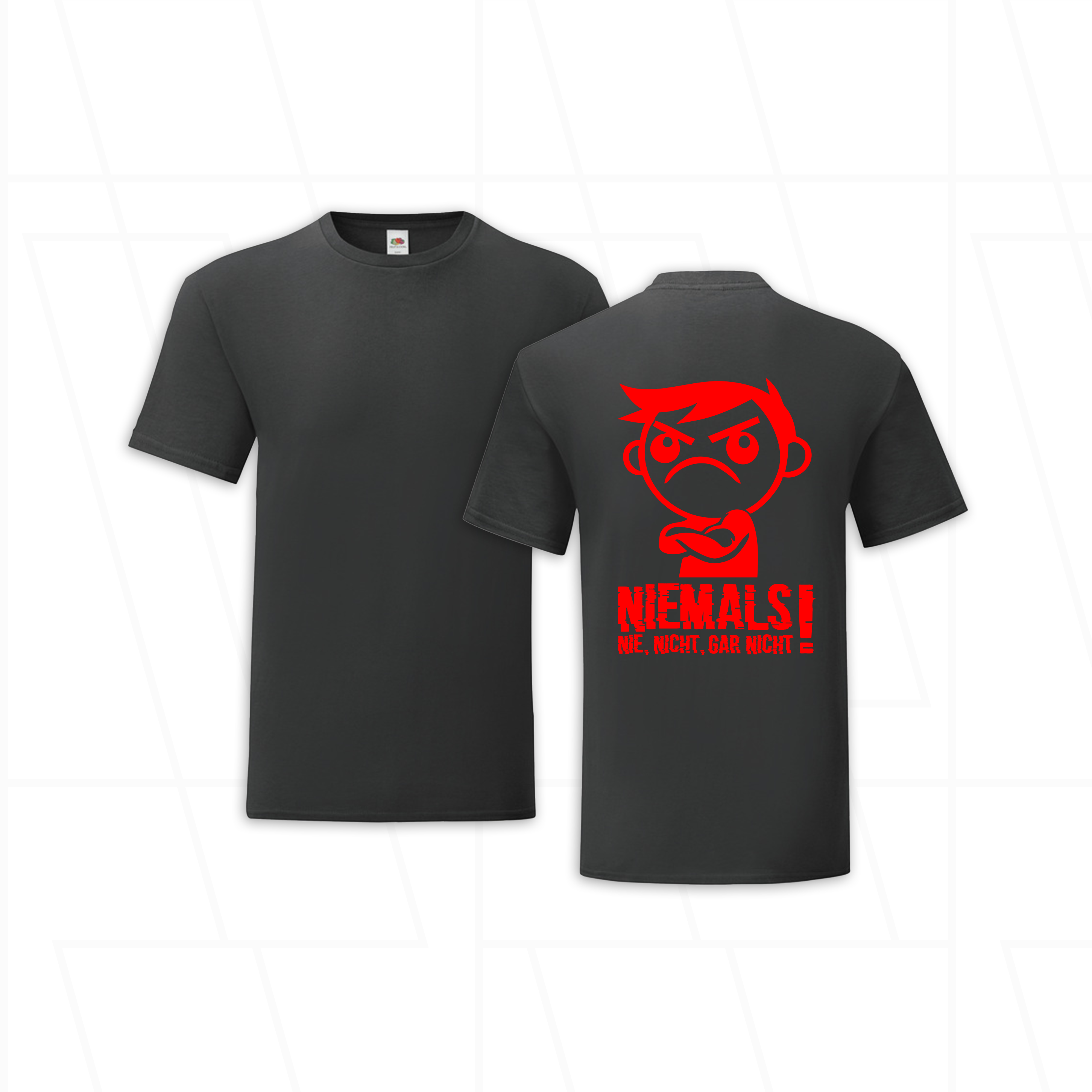 T-Shirt "Niemals, nie, nicht, gar nicht!" Figur