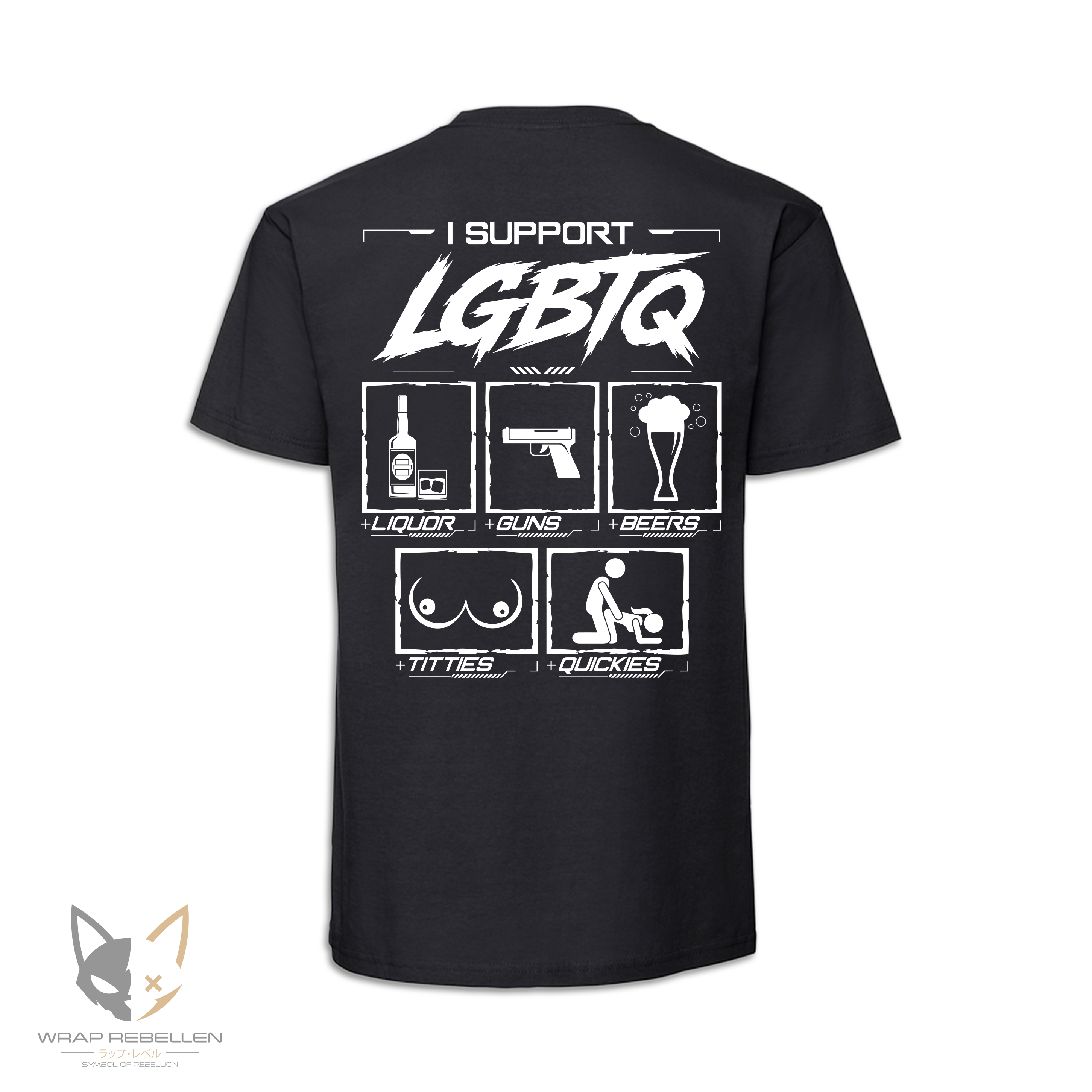 I Support LGBTQ Shirt – Fun Statement T-Shirt mit Humor