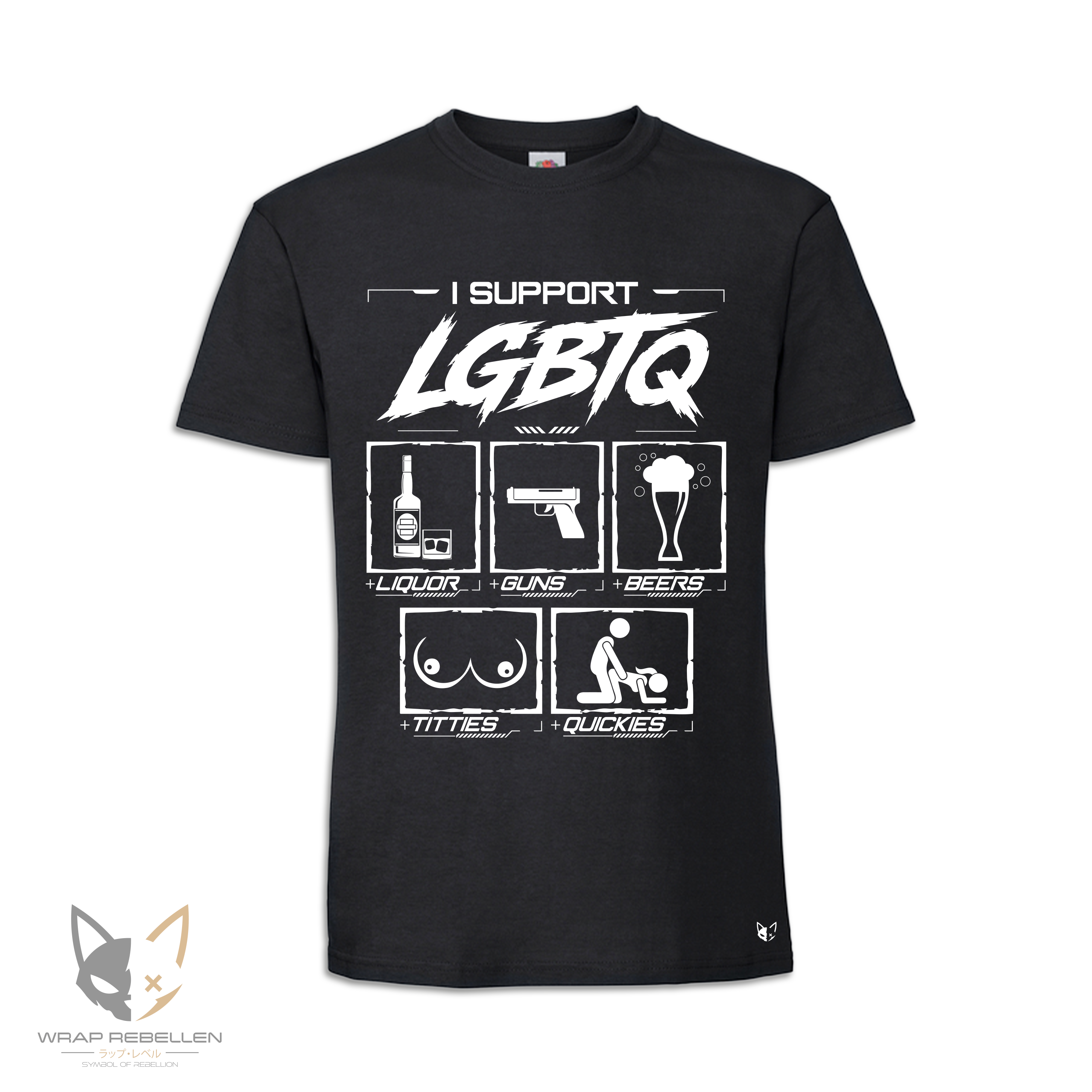 I Support LGBTQ Shirt – Fun Statement T-Shirt mit Humor